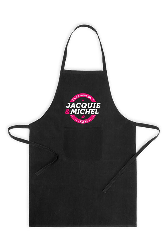 Tablier "On Dit Merci Qui?" n°2  - Jacquie Et Michel