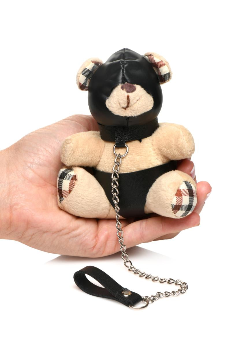 Porte-clés Teddy Bear BDSM avec cagoule - Master Series