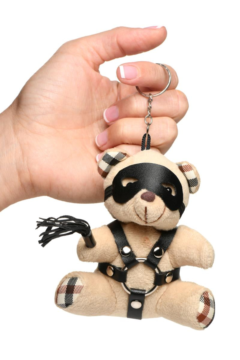 Porte-clés Teddy Bear BDSM avec martinet - Master Series